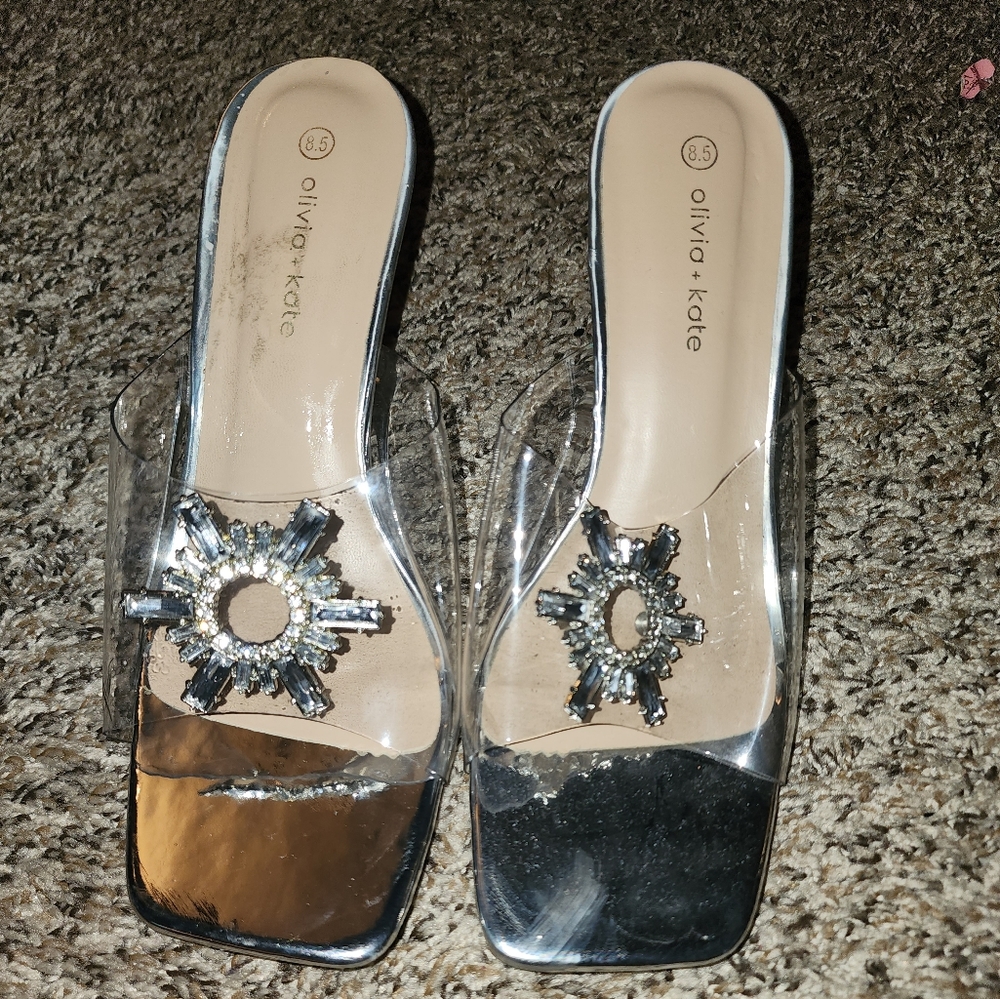 Oliva Kate Cinderella slippers w/heel